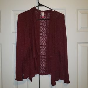 No Boundaries | Cardigan | Burgundy | size S
